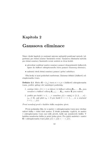 Gaussova eliminace