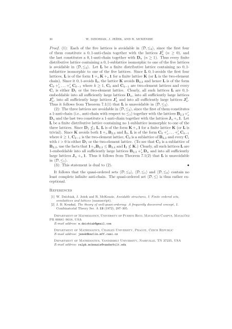 Avoidable structures, II: finite distributive lattices and nicely ...