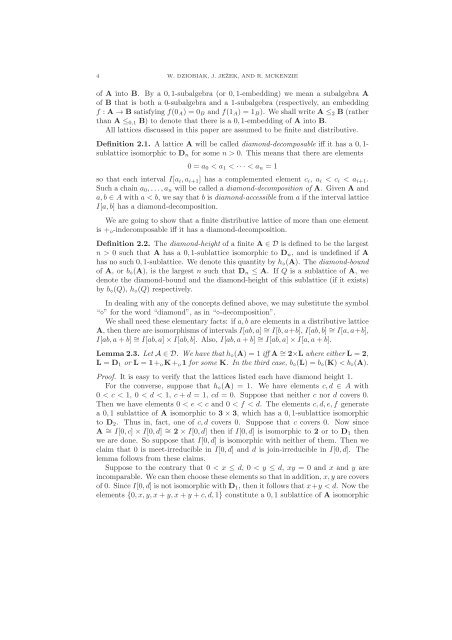 Avoidable structures, II: finite distributive lattices and nicely ...