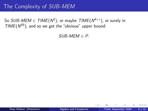 Universal Algebra and Computational Complexity Lecture 3