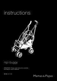 mamas and papas skate pram instructions