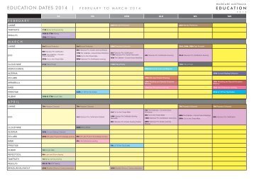 EDUCATION DATES 2014 |