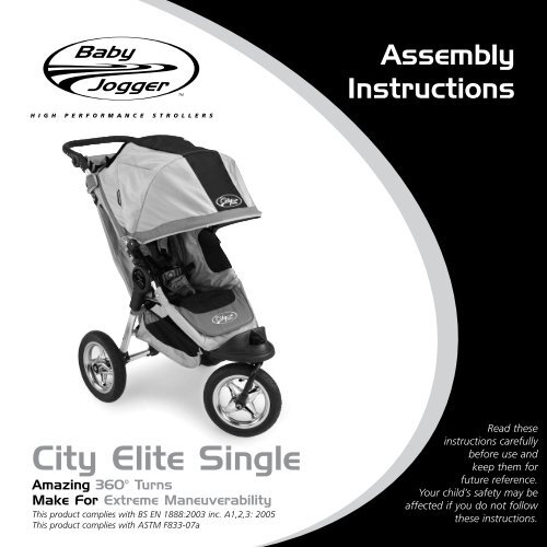 baby jogger city elite single