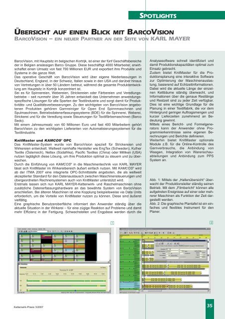 Praxis Praxis - KARL MAYER Textilmaschinenfabrik GmbH