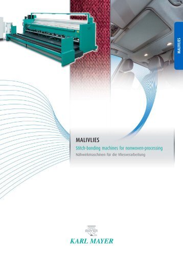 Malivlies_sys:Layout 1 - KARL MAYER Textilmaschinenfabrik GmbH