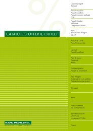 CATALOGO OFFERTE OUTLET - Karl Pichler