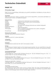 Technisches Datenblatt PARAT 70.pdf - Karls Parkett
