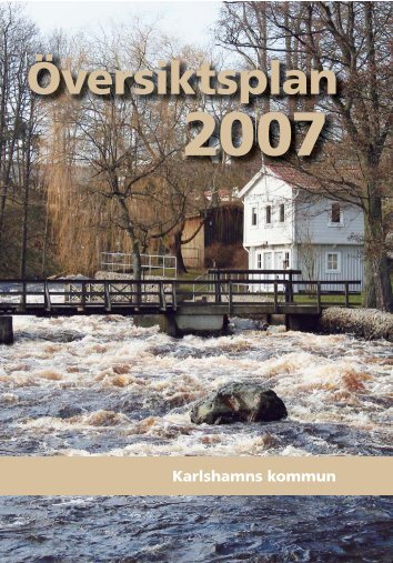 Ãversiktsplan 2007 Karlshamns kommun