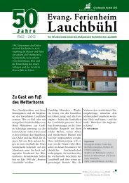 Jubiläumszeitung 50 Jahre Lauchbühl - Karlshöhe Ludwigsburg