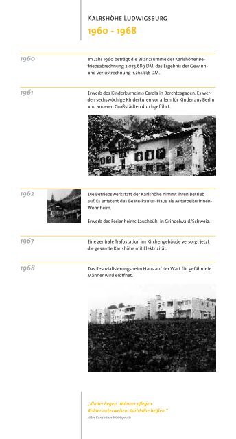 "Streifzug 1876 - 2001" als pdf - Karlshöhe Ludwigsburg