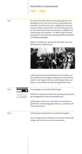 "Streifzug 1876 - 2001" als pdf - Karlshöhe Ludwigsburg