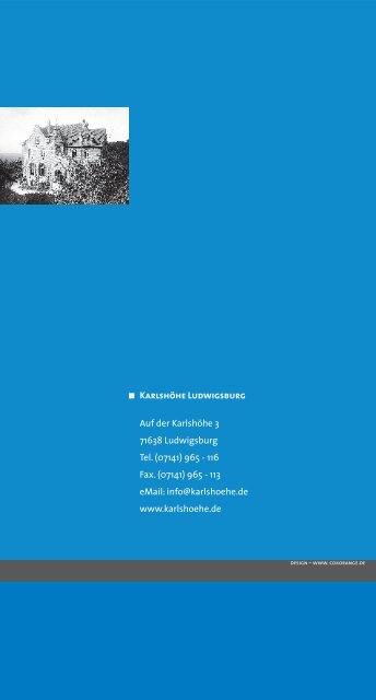 "Streifzug 1876 - 2001" als pdf - Karlshöhe Ludwigsburg