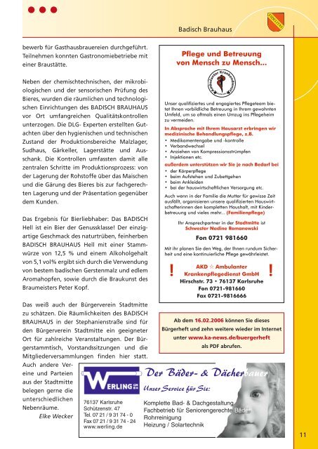 Ausgabe 1/2006 - BÃ¼rgerverein Stadtmitte e.V.