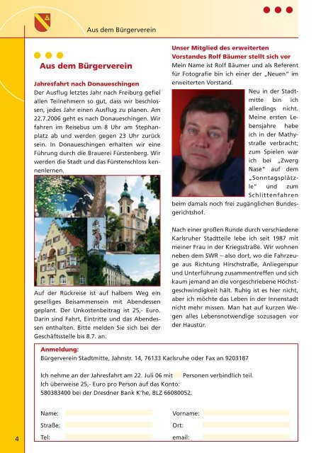 Ausgabe 3/2006 - BÃ¼rgerverein Stadtmitte e.V.