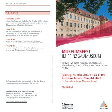 museumsfest im pfinzgaumuseum - Karlsruhe
