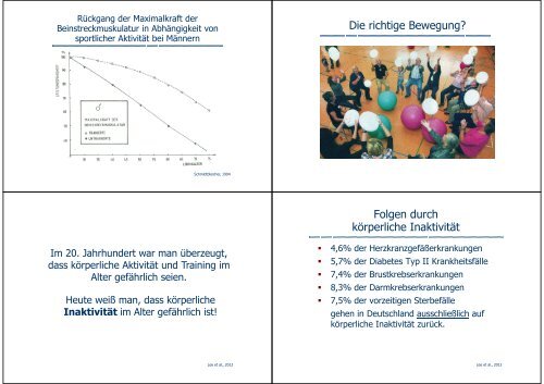 Bewegung und Gesundheit in einer Gesellschaft des ... - Karlsruhe