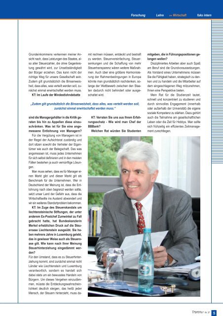 Inverview mit Dr. MÃ¼ller, Vorstandsvorsitzender der BBBank