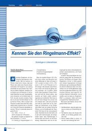 Soziologie in Unternehmen: Der Ringelmanneffekt - Karlsruher ...