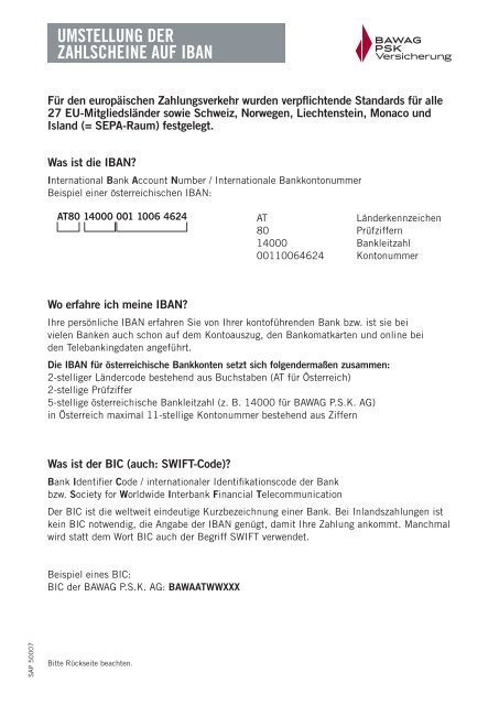 hier die Details - BAWAG PSK Versicherung