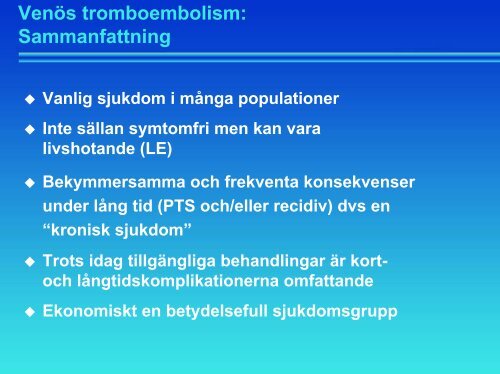 Venös tromboembolism