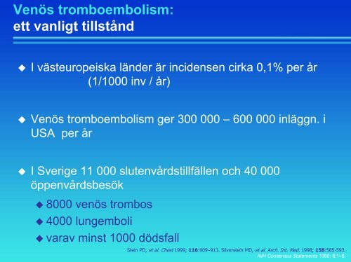 Venös tromboembolism