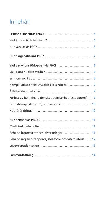 Primär biliär cirros (PBC)