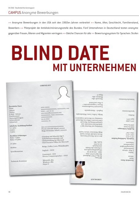 Ausgabe 4/2010 - Karrieremagazin.net