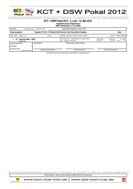 ERG 2. Lauf WEB.pdf - Kart Club Trier