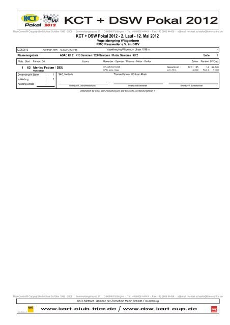 ERG 2. Lauf WEB.pdf - Kart Club Trier