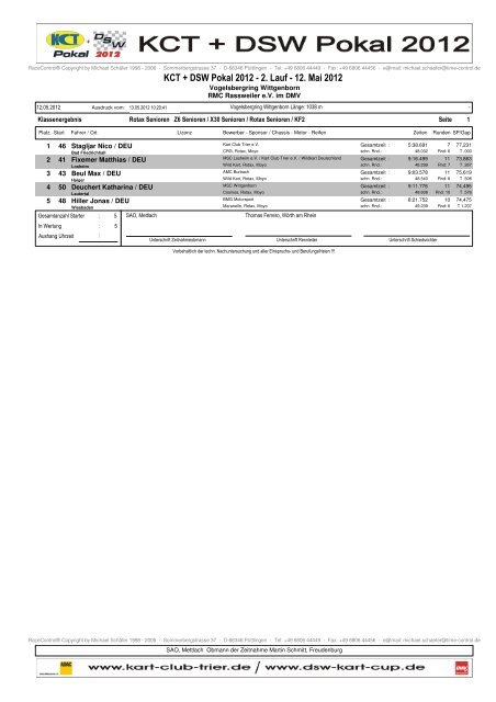 ERG 2. Lauf WEB.pdf - Kart Club Trier