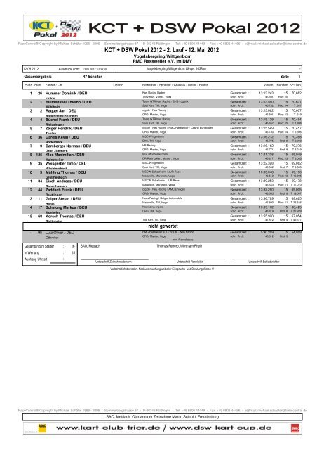 ERG 2. Lauf WEB.pdf - Kart Club Trier