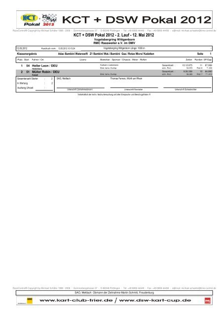 ERG 2. Lauf WEB.pdf - Kart Club Trier