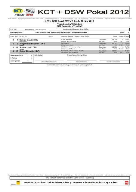 ERG 2. Lauf WEB.pdf - Kart Club Trier