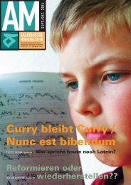 Curry bleibt Curry / Nunc est bibendum Wer spricht heute noch ... - KV