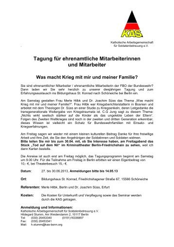 Was macht Krieg mit mir und meiner Familie? - KAS