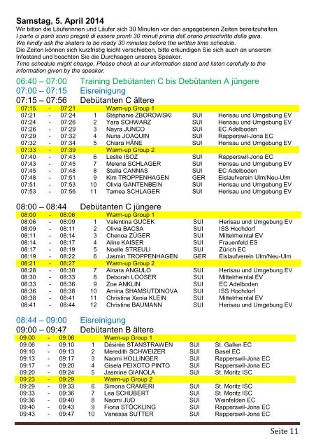 29. Internationaler Säntiscup 2014