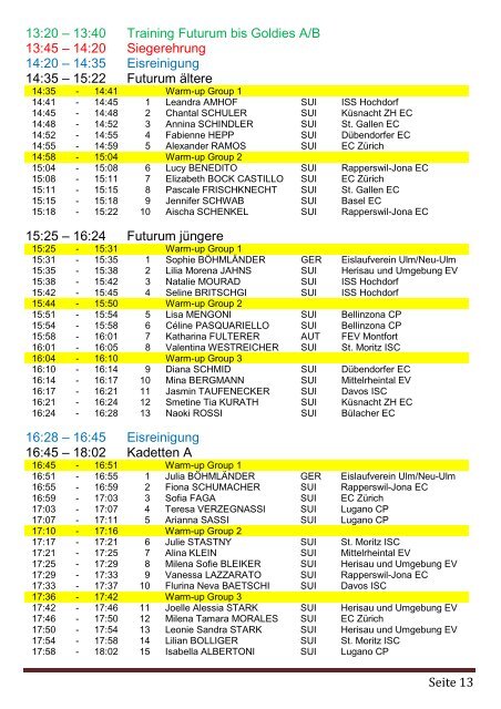 29. Internationaler Säntiscup 2014