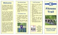 Fitness Trail Map and Stations - Kaskaskia College