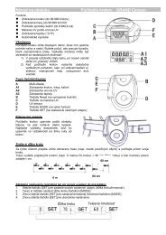 Návod na obsluhu Počítadlo krokov GRAND ... - Kasper & Richter