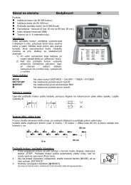 Návod na obsluhu BodyEscort SK - Kasper & Richter