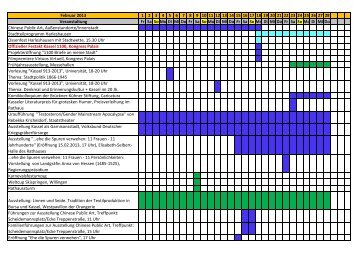 Veranstaltungskalender 2013 - Kassel 1100