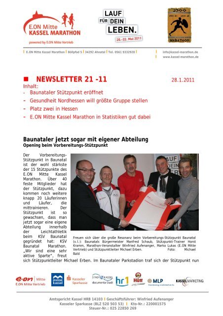 Newsletter 21-2011 - Kassel Marathon