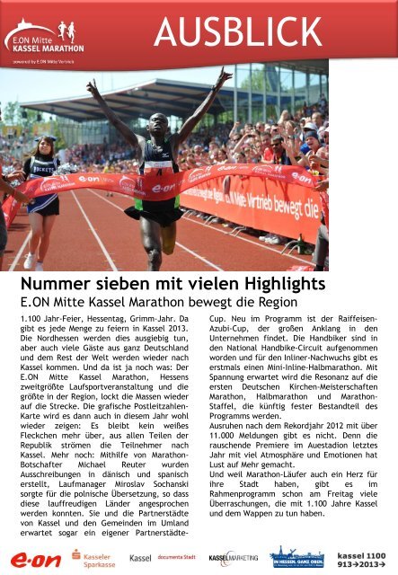 Download Pressemappe - Kassel Marathon