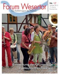 Forum Wesertor Ausgabe 17 - Kassel