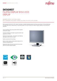 Datasheet Fujitsu Display B19-5 ECO Display - Kastl GmbH