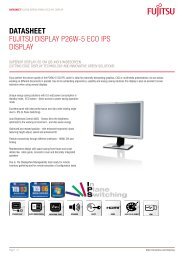 Datasheet Fujitsu Display p26W-5 ECO ips Display - Kastl GmbH