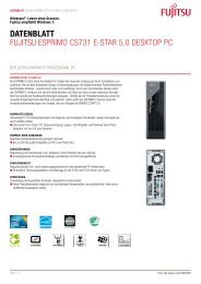 Datenblatt Fujitsu EsPRiMO C5731 E-staR 5.0 ... - Kastl GmbH