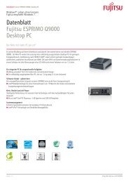 Datenblatt Fujitsu ESPRIMO Q9000 Desktop PC - Kastl GmbH