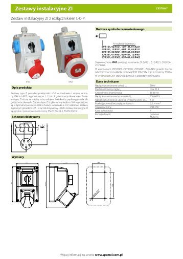 SPAMEL PL Zestaw instalacyjny ZI z rozlacznikiem L