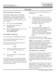 Instructions N-400, Application for Naturalization - Immigration ...